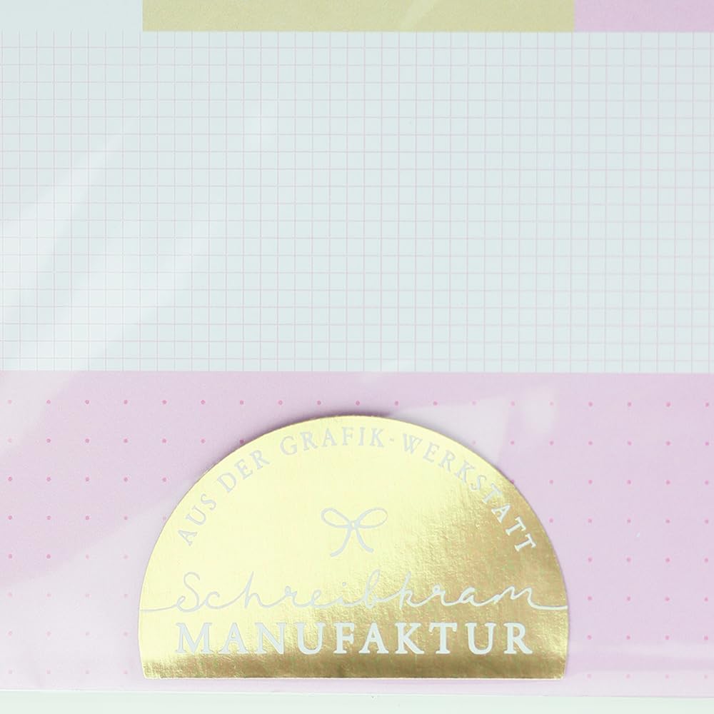 Grafik-Werkstatt Day to Do Pad with Gold Finish, pink - Image 2