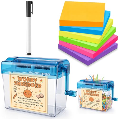 AmazingSpark Mini Worry Shredder Set for School Counselors Portable...