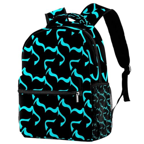 Sac à dos d'école orque fille garçon sac voyage multicolore