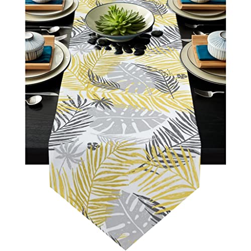 Drapeau de table champêtre 46x183cm pour repas de fête en famille