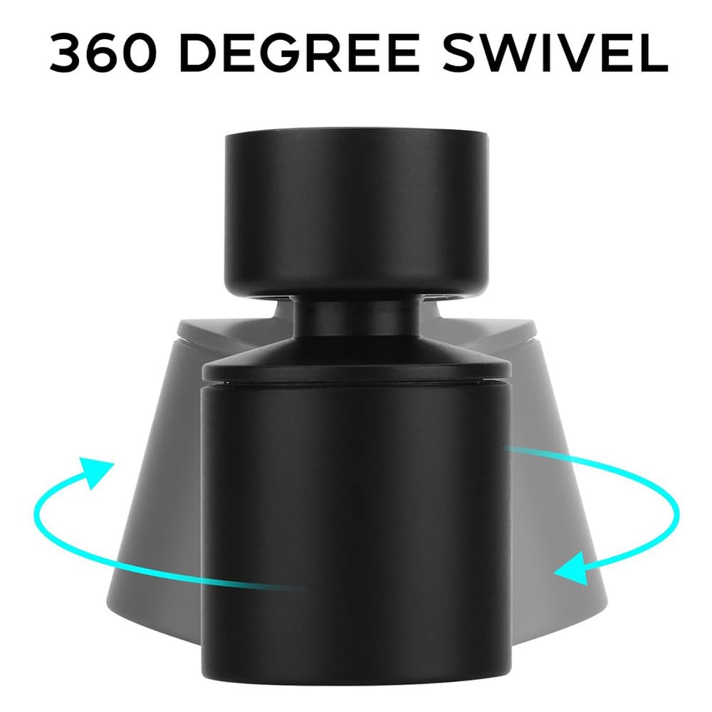 Kran łazienkowy z perlatorem, antykorozyjny, czarny, oszczędzający wodę, zlew kuchenny, 360°, obrotowa głowica kulowa, 5 szt., perlator do kranu