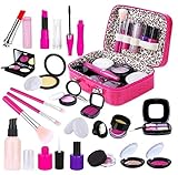 ZARTE MAKE-UP TASCHE FÜR IHRE PRINZESSIN - Unsere Spiel-Schminktasche ist groß genug, um jede Spiel-Kosmetik organisiert zu halten. Diese kleine Tasche ist nur einfach für kleine Hände gedacht. Kompakt im Design, Ihre kleine Prinzessin kann ihr Make-up-Kit irgendwo mitnehmen.