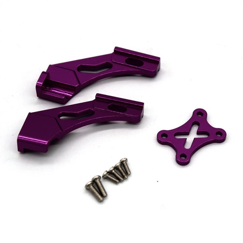 Soporte Trasero De Aluminio CNC Para Wltoys 144001, 144010, 124017, 124019 - Pieza De Actualización Para Coches RC