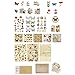 N/A/A Kit de Fournitures de Scrapbooking - Autocollants de papiers pour la journalisation, Autocollants de planificateur Heureux Fournitures d'artisanat esthétiques journaux indésirables Kit de
