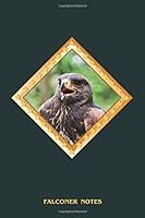 Falconer Notes : Desert Buzzard, Harris Hawk in a Decorative Frame. A5, 120 Pages, Fine Light Grey Lined. Daily Entries, Notes, Diary and Journal for the Falconer, Ornithologist, Nature and Bird Frien 1654241660 Book Cover