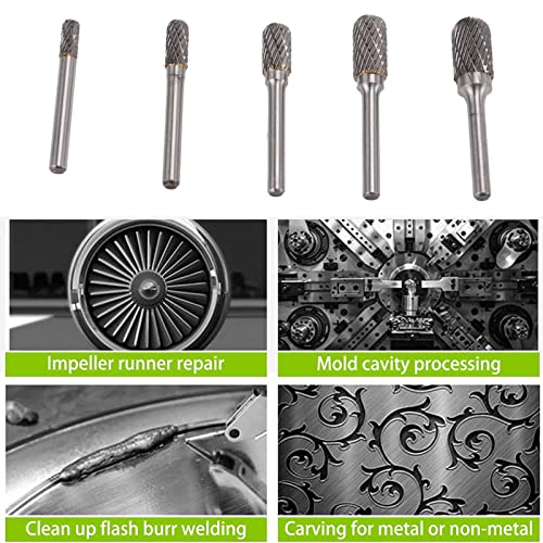 Leapiture Set di Frese Rotanti in Metallo Duro Set...