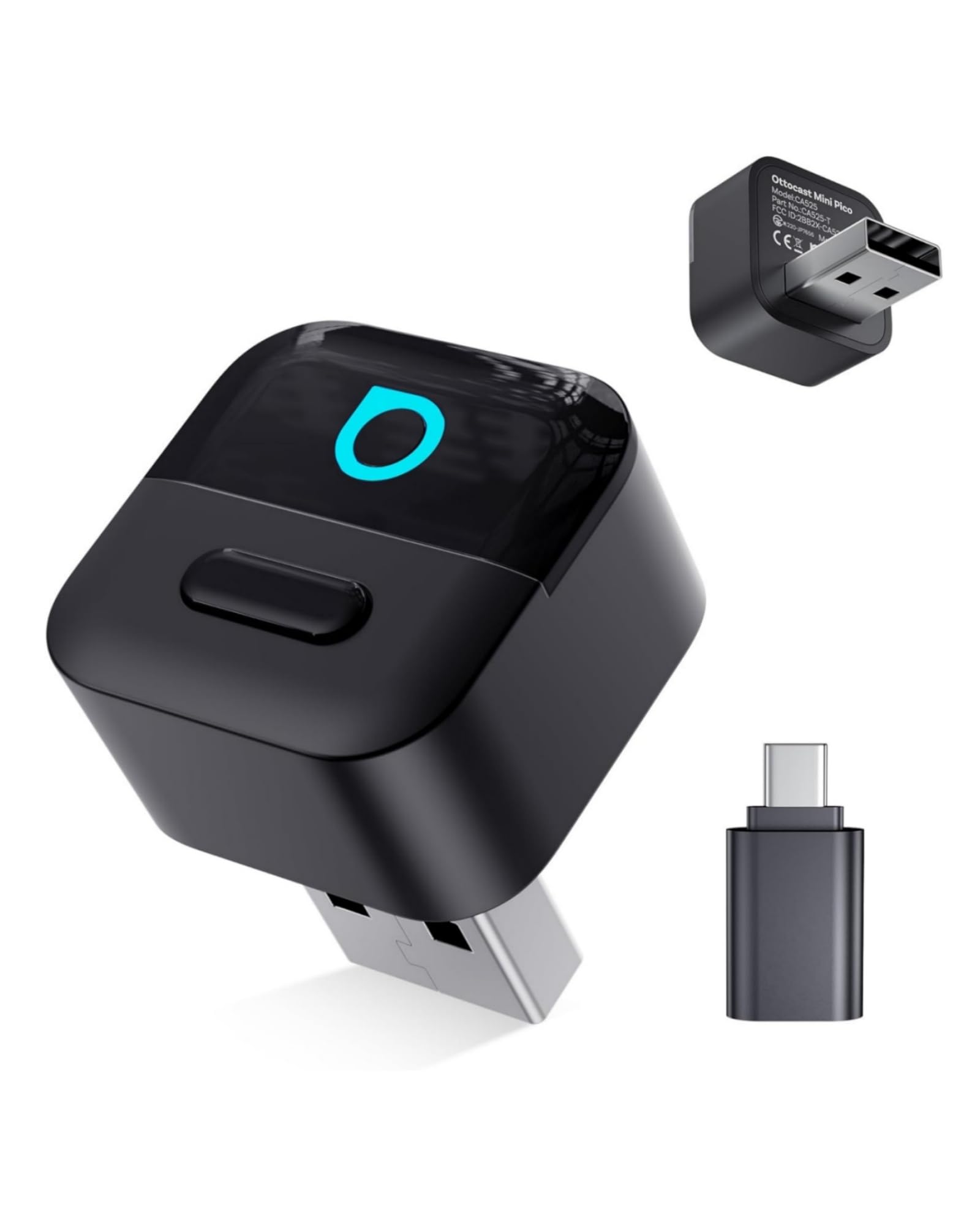 【公式】オットキャストMINI Pico（ミニピコ）｜ Ottocast DXT Ottocast Mini Pico Wireless CarPlay Android Auto Adapter Ultra Small