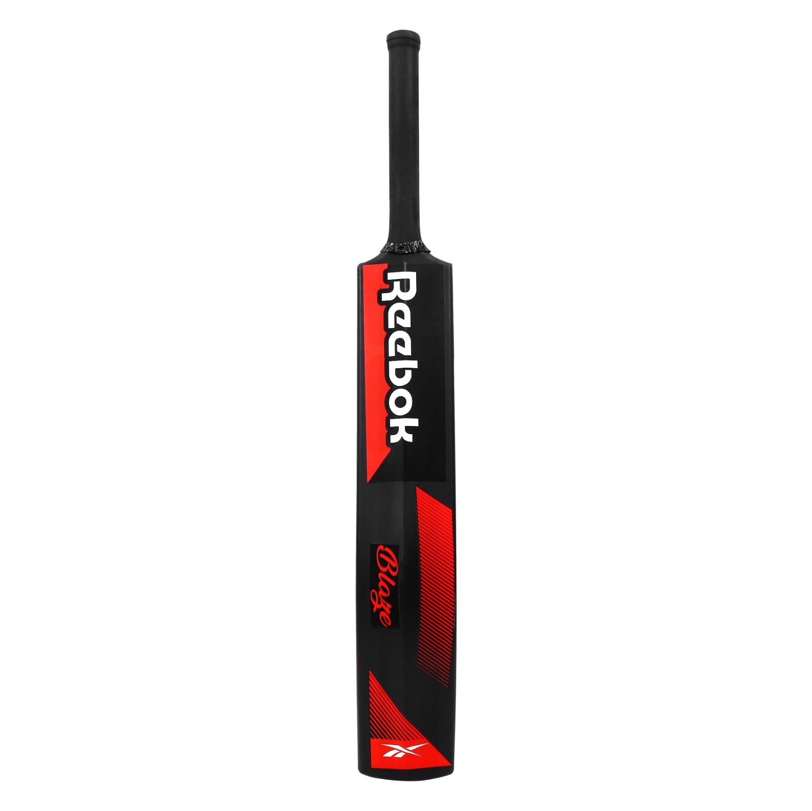 REEBOK Blaze Batte de cricket en plastique (86,4 x 11,4 cm) pour tous les groupes d'âge, batte de cricket en PVC/plastique de couleur rouge pour 15 ans et plus