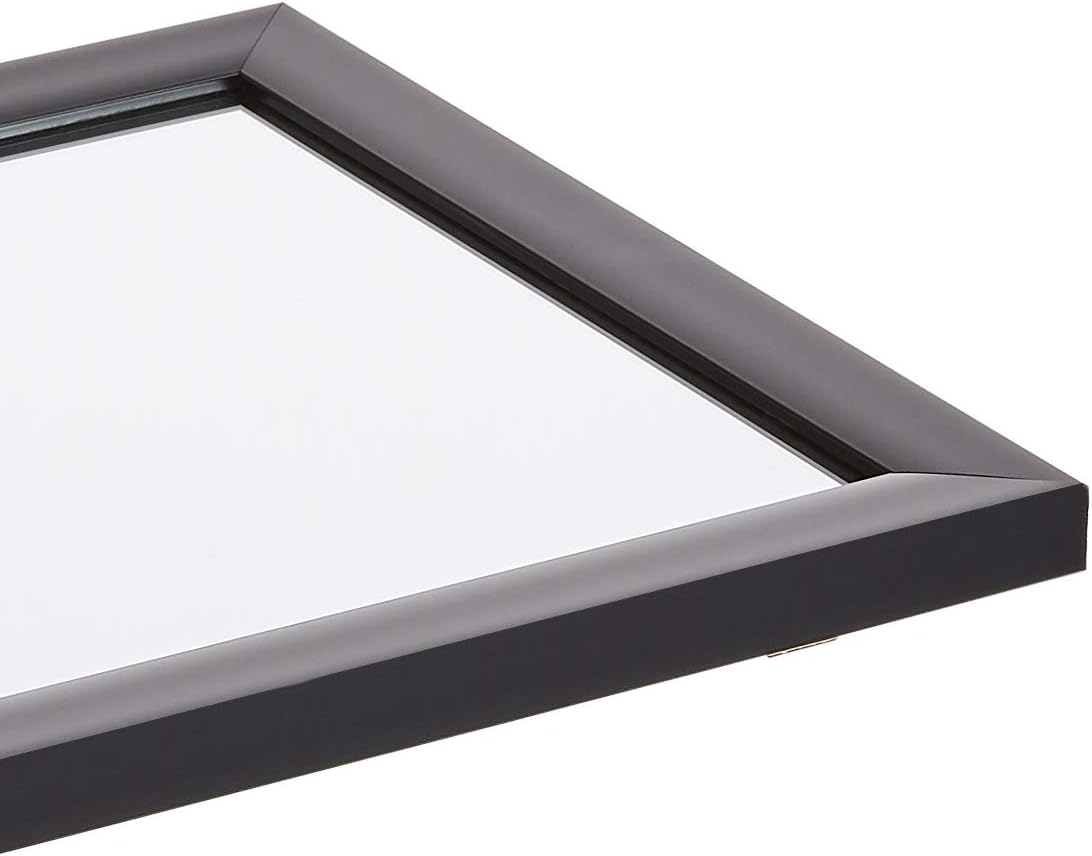  Basics Rectangular Wall Mirror 16" x 20" - Standard Trim, Black : Everything Else