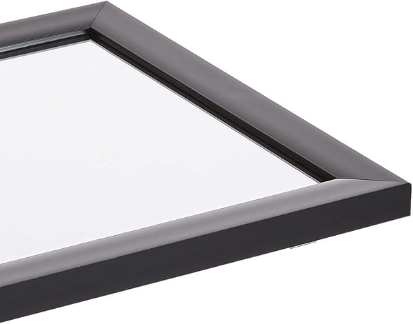 Amazon Basics Rectangular Wall Mirror 16" x 20" - Standard Trim, Black - 4