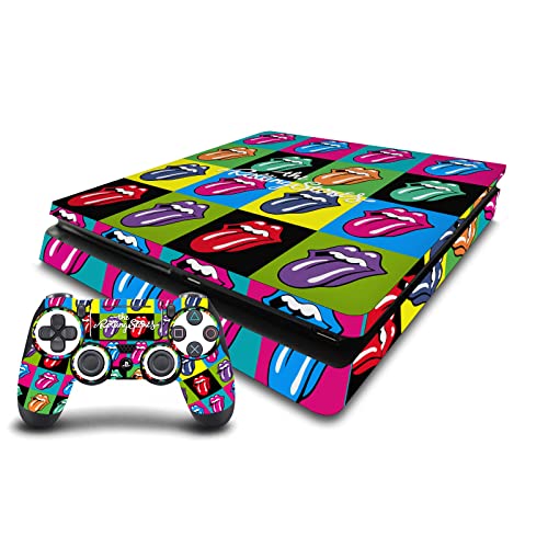 Console PS4 Slim Skin Vinyle The Rolling Stones Autocollant de Jeu Peau Manette