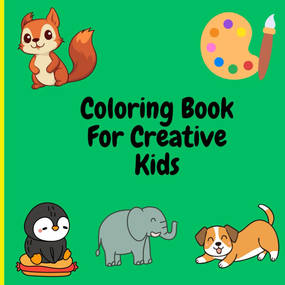 Amazing Animals Coloring Book: Fun and Easy Animal Designs for Toddlers and Preschool Kids Ages 3–5