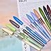 12 PCS Jinhao Mako Fountain Pen Fine Nib with 10 Cartridges (5 Black+5 Blue) Diversity Color Lot Shark Pens Case Set with Refillable Converters