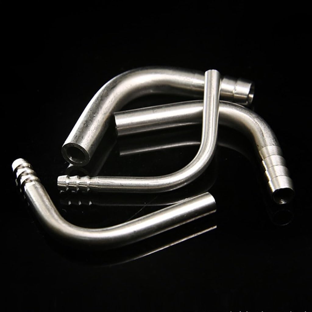 Tuyau en acier inoxydable, coude à 90 degrés, 6 mm, 8 mm, 10 mm, 12, 14, 16, 20, 25 mm, connecteur coudé à tête unique soudée for pagode(14MM)