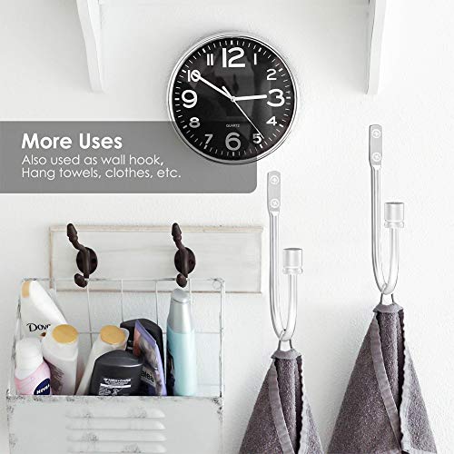 Curtain Holdback, 4PCS U Shaped Hook Wall Mounted Tassel Curtain Tieback Hook Drapery Tiebacks Curtain Accessories Decorative Curtain Drapery Holdbacks(White)