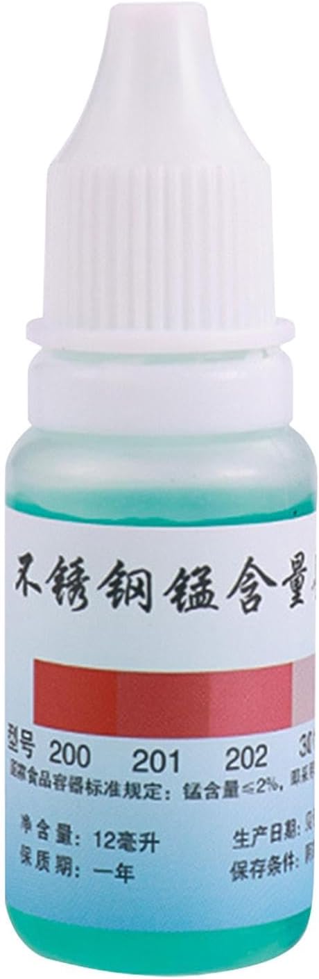 304 Stainless Steel Test Liquid - 12ml Testing Agent | Portable Test Liquid Agent Kitchen Gadget | Quickly Recognize The Authenticity of Stainless Steel Food and Beverage Utensils for Kitche
