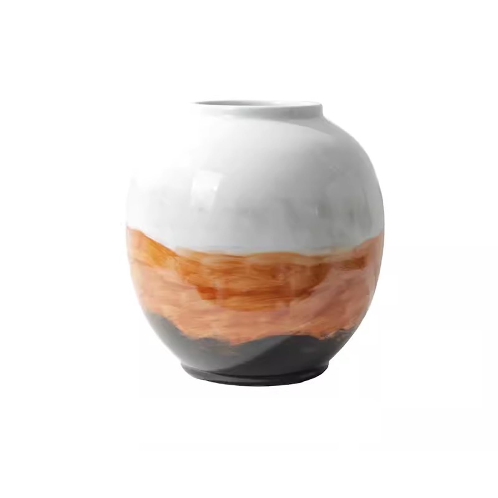 asdchZen Vases New Chinese Style Hand-Painted Ink Wash Ceramic Vase Ornaments Living Room Foyer Antique Shelf Bookshelf Decoration Flowers Vases