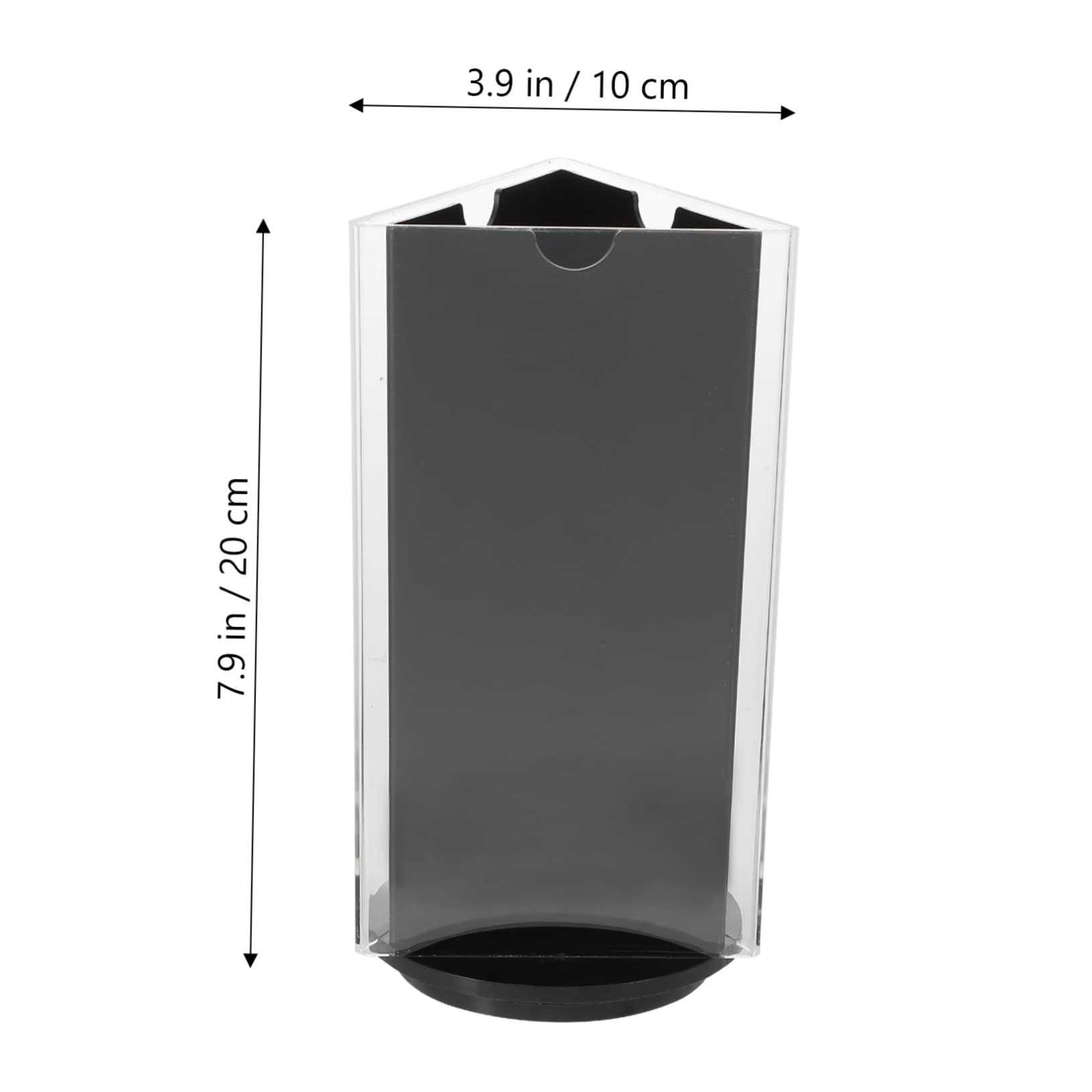 SHOWERORO Desktop Paper Holder Rotating Acrylic Menu Display Stand 360° Rotatable for Restaurant Hotel