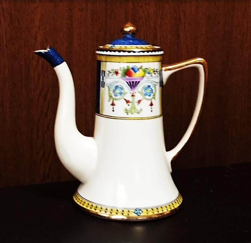 セール‼超美品 アールデコ オールドノリタケ　コーヒーポット 藍ラスター Amazon.co.jp: 超 アールデコ オールドノリタケ コーヒーポット 1910年