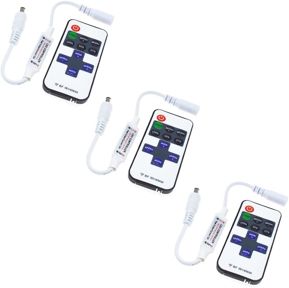 Reland Sun 3PCS 11 key monochrome controller single channel dimming LED light strip controller