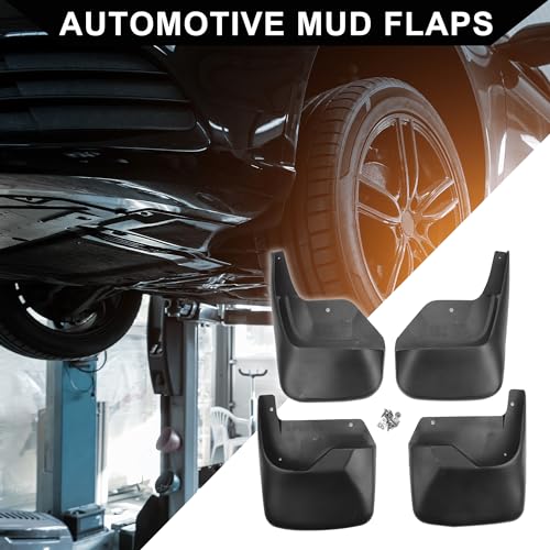 Image of Mud Flap Splash Guard with Mount Accessories for GMC Envoy SLE L6 4.2L Sport Utility 2002-2009 / Front & Rear Side Mud Guards /Durable / 1 Set