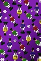 Journal : Purple Christmas Snowflakes Nutcracker Notebook 1979108056 Book Cover
