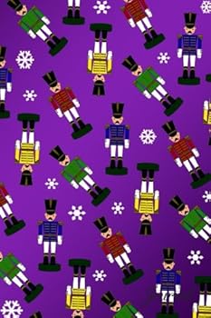 Journal : Purple Christmas Snowflakes Nutcracker Notebook