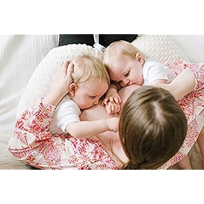 Twin Z Pillow Cream - The #1 Rated Twin Breastfeeding and Bottle Feeding Pillow! A Must Have for Twins! - Cuddle Cream DOTS The Ultimate Baby Essentials! The Best in Twins Baby Gear!