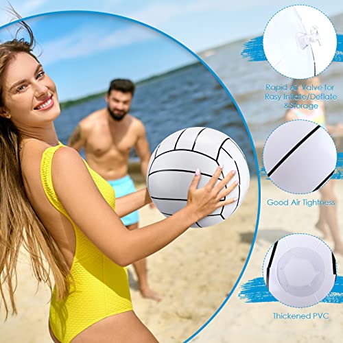 Jerify 12 Inch Inflatable Volleyball Beach Ball Pool Volleyball Sports Ball Summer Water Volleyball Swimming Pool Accessories Pvc Beach Volleyball For Kids Adults Party Decoration Favors (6 Pieces) #TOP3