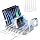 SooPii Premium 6-Port USB Charging Station Organizer for Multiple Devices, 6 Short Charging Cables and One Upgraded i-Watch C
