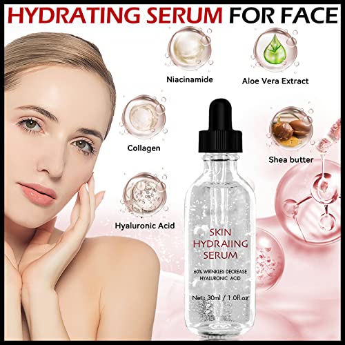 Mielikki Hydrating Serum For Face, Hyaluronic Acid Anti-Aging Face Serum, Plump Skin And Reduce Wrinkles, Moisturizing Treatment For Wrinkles, Dry, Dull Skin #TOP1