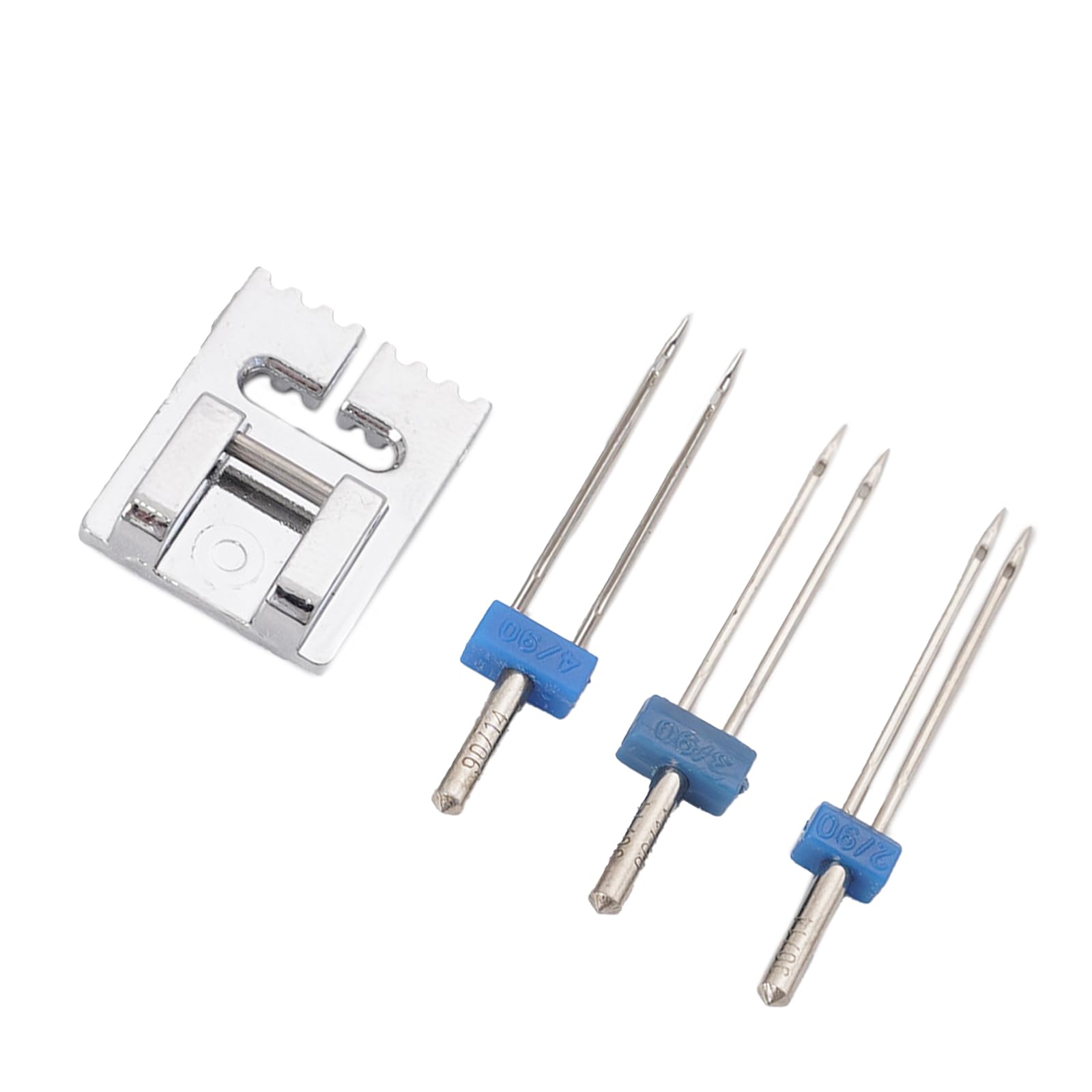 hogtnd Double Sewing Machine Needle, Twin Stretch and Presser Foot Set for Most Household Sewing Pintuck Feet