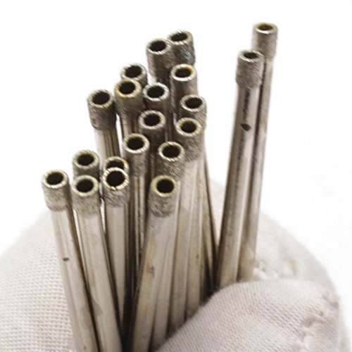 ILOVETOOL Brocas de diamante 3 mm para gemas 20 piezas miniatura 3