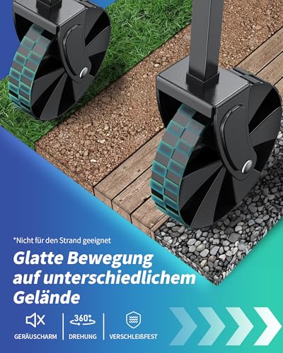 klein Kitsure Bollerwagen Faltbar – Handwagen mit Hartplastikrädern, 71,1 x 43,2 x 91,5 cm Transportkarre für Einkäufe, Garten, Camping, Sport & Angeln, Schwarz