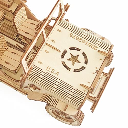 3D Wooden Puzzle - Wood Crafts Mechanical Off-Road Vehicle Building Model Kits - Wooden Stem Diy Brain Teaser Puzzle - Off-Road Vehicle Birthday Gifts For Adults And Teens Boys Girls #TOP1
