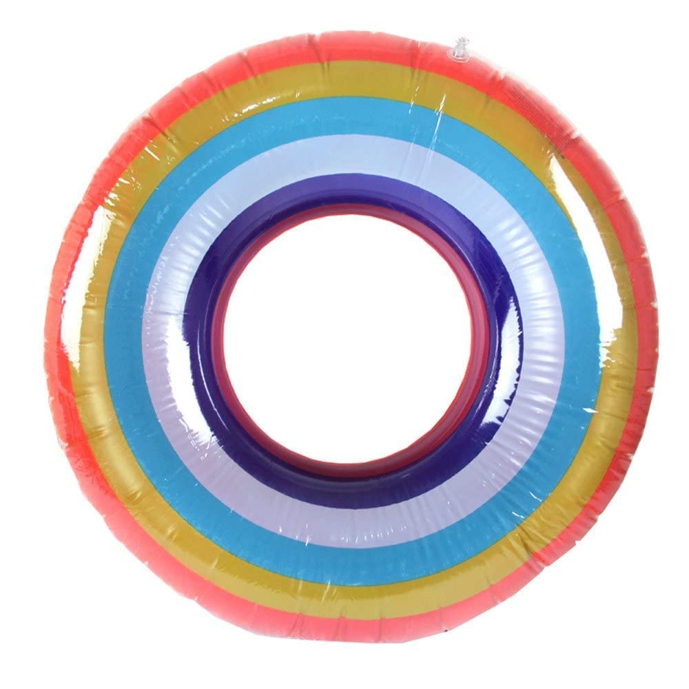 JIARKA Pool Party Swimming Ring Swim Tube for Kids Swimming Leering Ring for Girls and Boys Swimming Tube Inflatable Swim Ring Multi Color (Rainbow) (B0BRT2BY4P) Amazon Price History, Amazon Price Tracker
