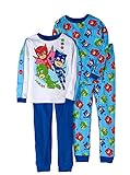 PJ Masks Boy 4 PC Long Sleeve Tight Fit Cotton Pajama Set Size 6