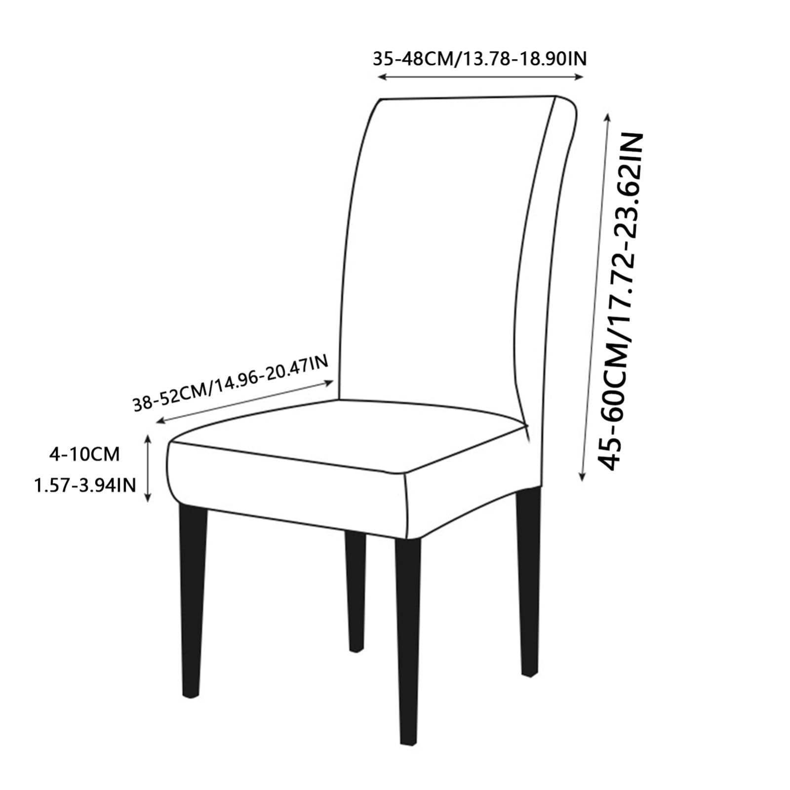 Esszimmer Stuhlhussen mit Rock,Stuhlhussen für Esszimmerstühle 2/4/6er-Set | Dehnbare Waschbar Stuhlbezug,Kratzfest und Katzenkratzfest(Beige,6Pcs)