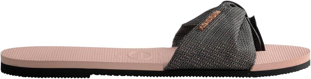 Havaianas You St. Tropez Shine Flip-Flop Ballet Rose 37/38 Brazil (US Men's 5/6, Women's 7/8) M, Pack Of 2