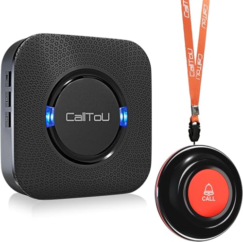 Bild: CalltoU Notrufknopf f�r Senioren,Senioren Notruf mit 5 Lautst�rkestufen,hausnotruf mit 55 Klingelt�ne, IP55 Wasserdicht SOS notfallknopf 150M/500Ft Reichweite(1 Sender 1 Empf�nger) f�r 23,99 EUR bei amazon.de