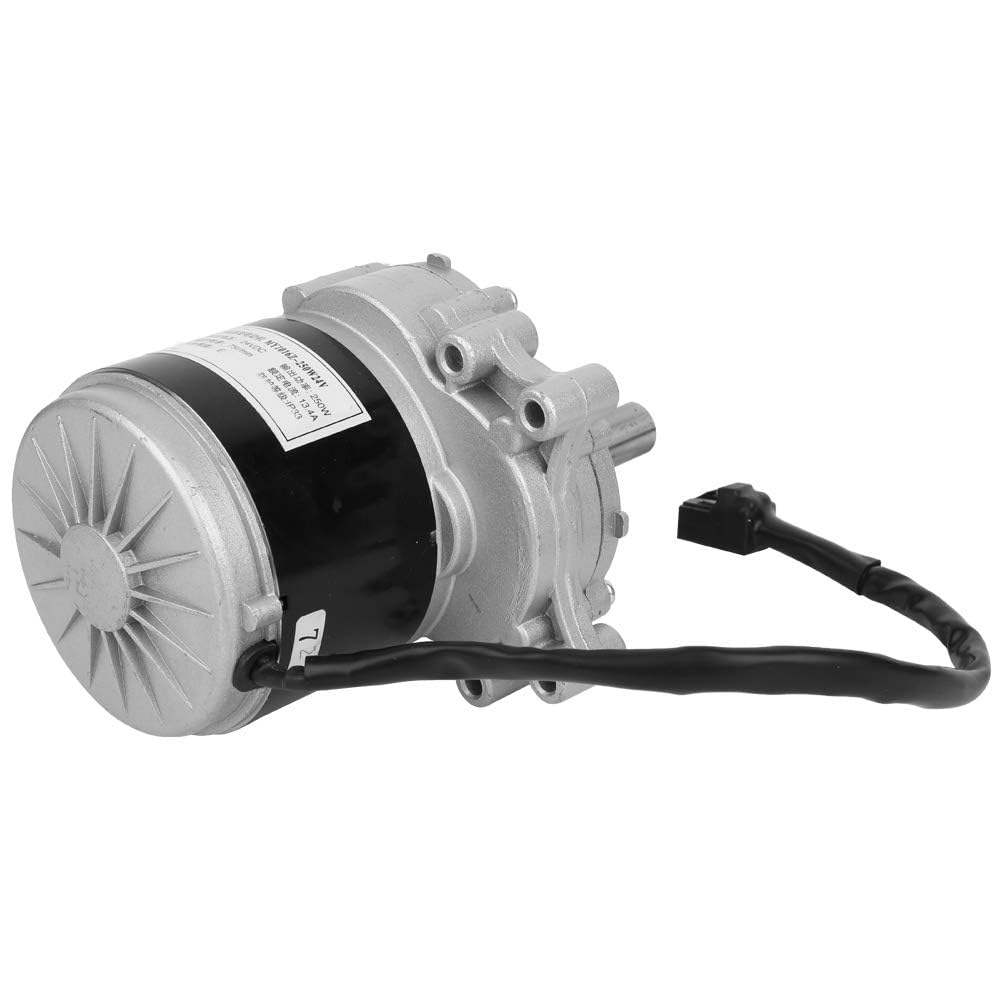 Alomejor Motor de Cepillo para Sillas de Ruedas Eléctricas 24V 250W Motor Eléctrico 75r/min para Reemplazo de Sillas de Ruedas Eléctricas