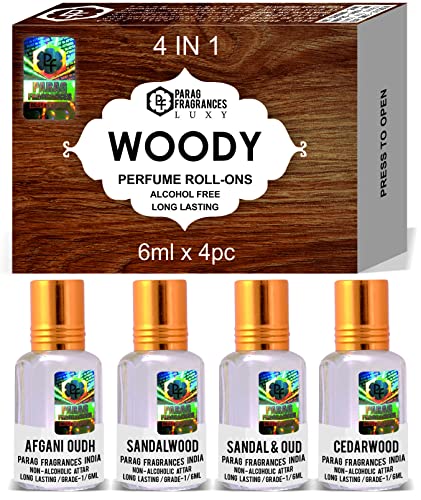 Image of Parag Fragrances Top Attars Collection Woody 4 in 1 Gift Set