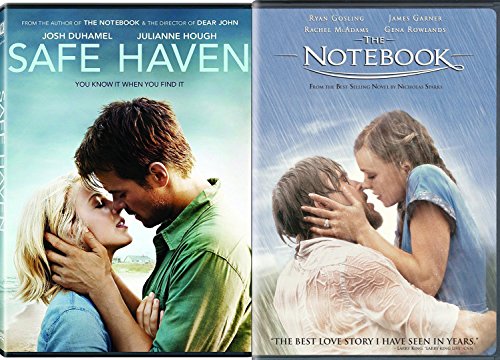 The Notebook + Safe Haven Romance Movies DVD Nicholas Sparks