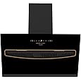 Kutchina 90 cm 1250 m³/hr 3rd Gen Dry Autoclean Angular Kitchen Chimney | Flashy 90 (Black) with Touch Control, Wave Sensor &amp; Oil Collector, Insta
