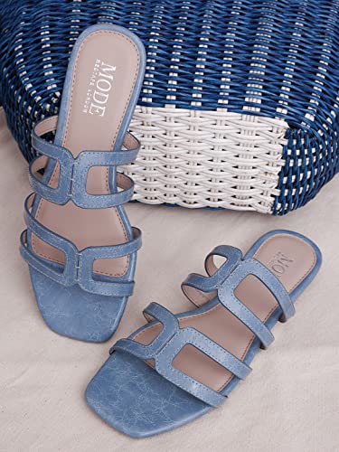 Image of Mode By Red Tape Womens Mrl239 Open Toe Flat