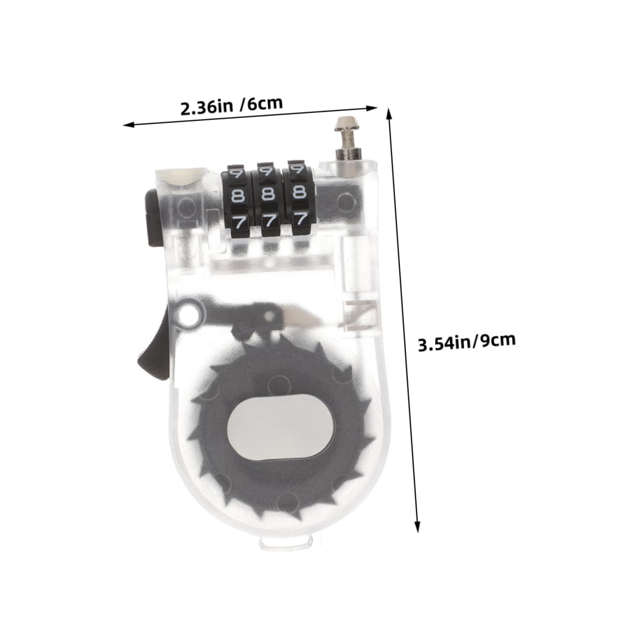 Abaodam 2Pcs Security Bike Lock Cut Resistant Wire and Three Password Lock for Snowboards Bikes and Scooters Lightweight and Portable Design