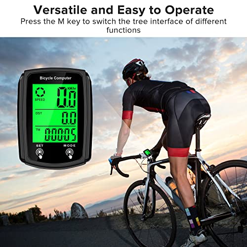 Bike Computer and Bicycle Odometer Wired MPH KM/H Bike
