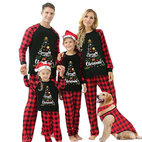 OAKFashion Christmas Family Pajamas Sets, Christmas Family Matching Pajamas Sleepwear Pjs (#s...