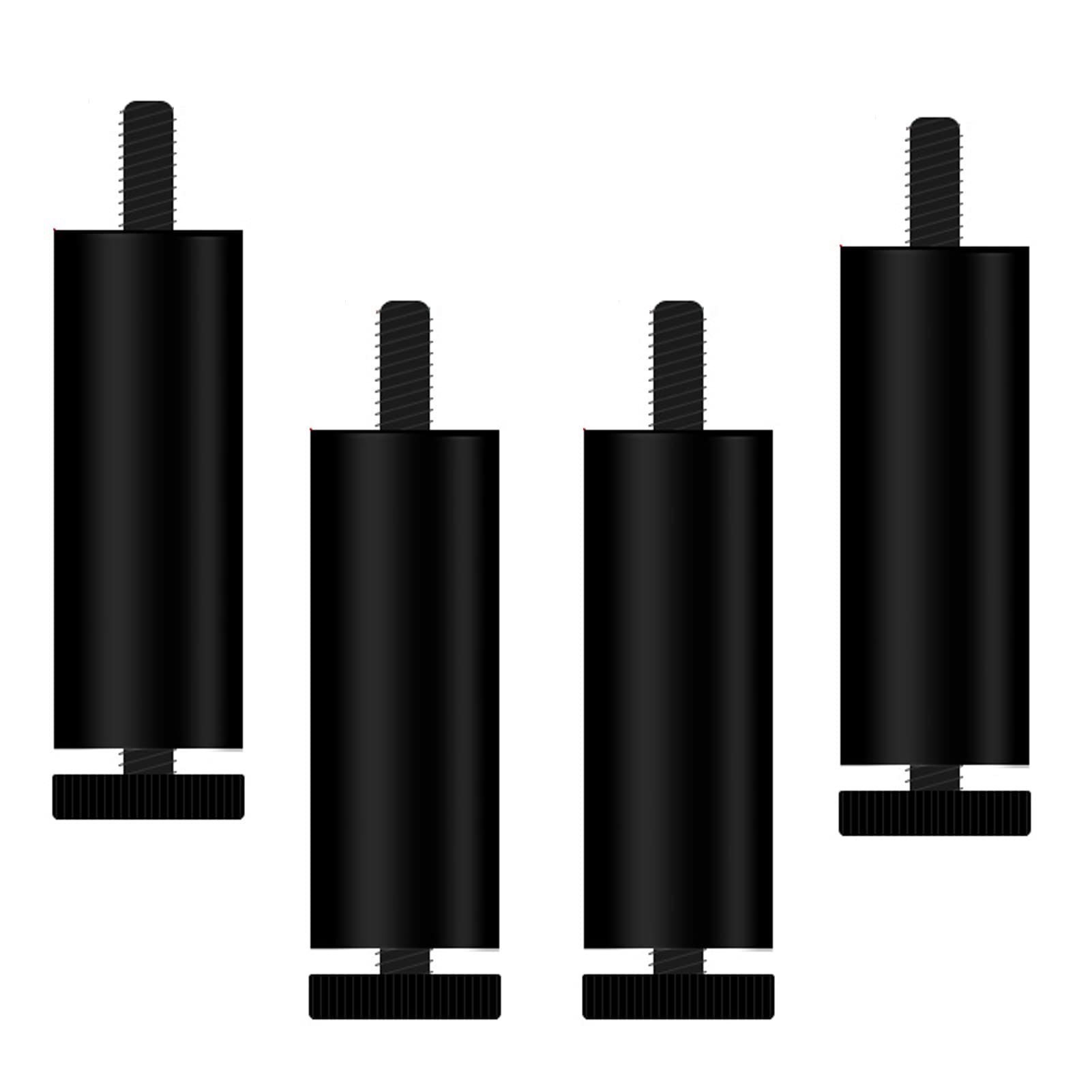 Patas para muebles regulables: kit de metal redondo de aluminio para nivelar armarios y sofás