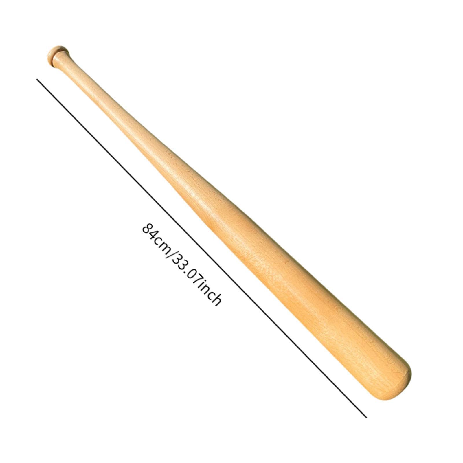Perfeclan Mazza da Baseball in Legno da 84 cm Portatile Comoda da Gioco per Adulti, Regali di apprendimento, Pratica Sport all'aperto, Mazza da Baseball, Mazza